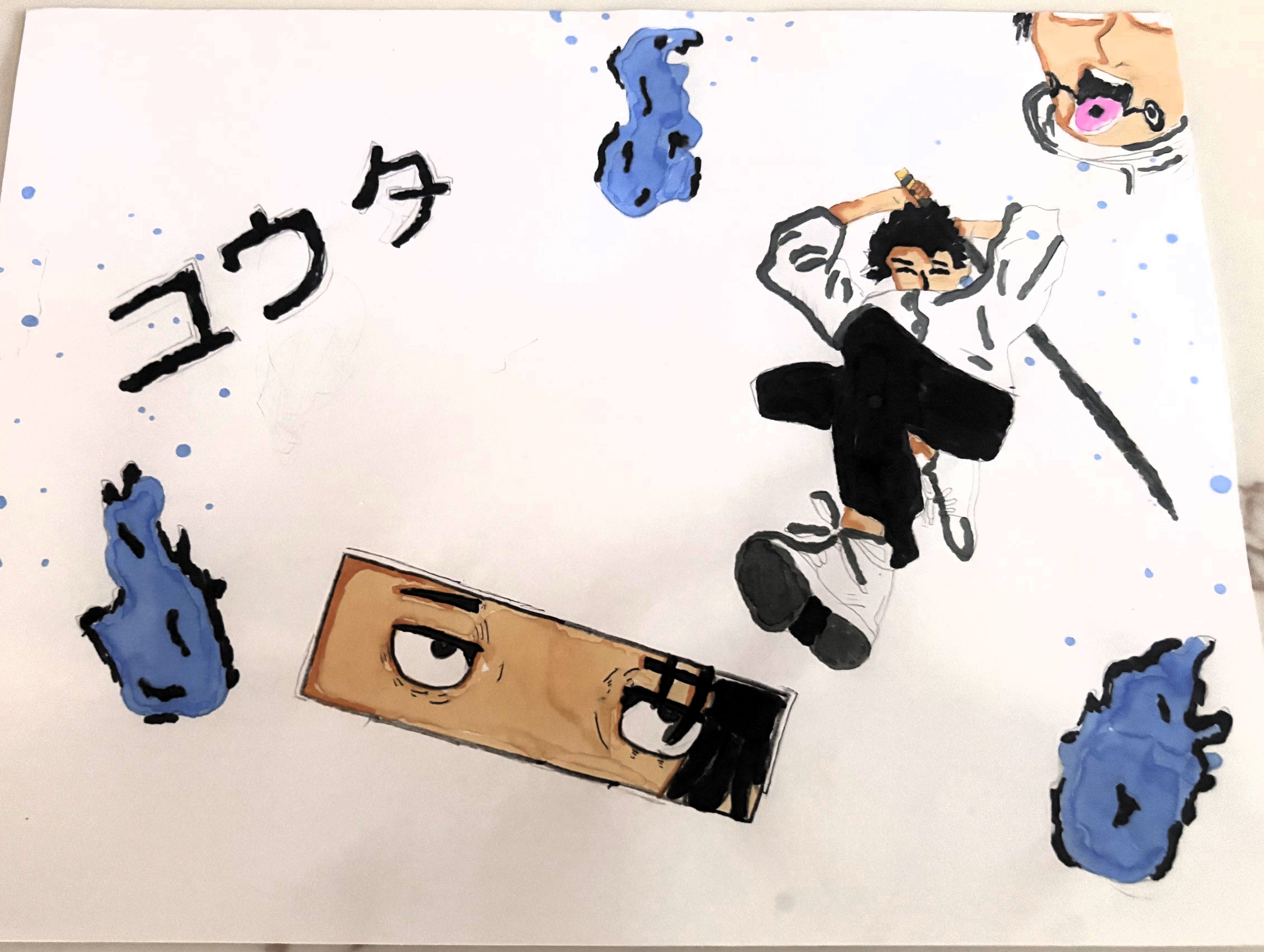 Custom Anime-Inspired Drawing – Colored Commission Artwork