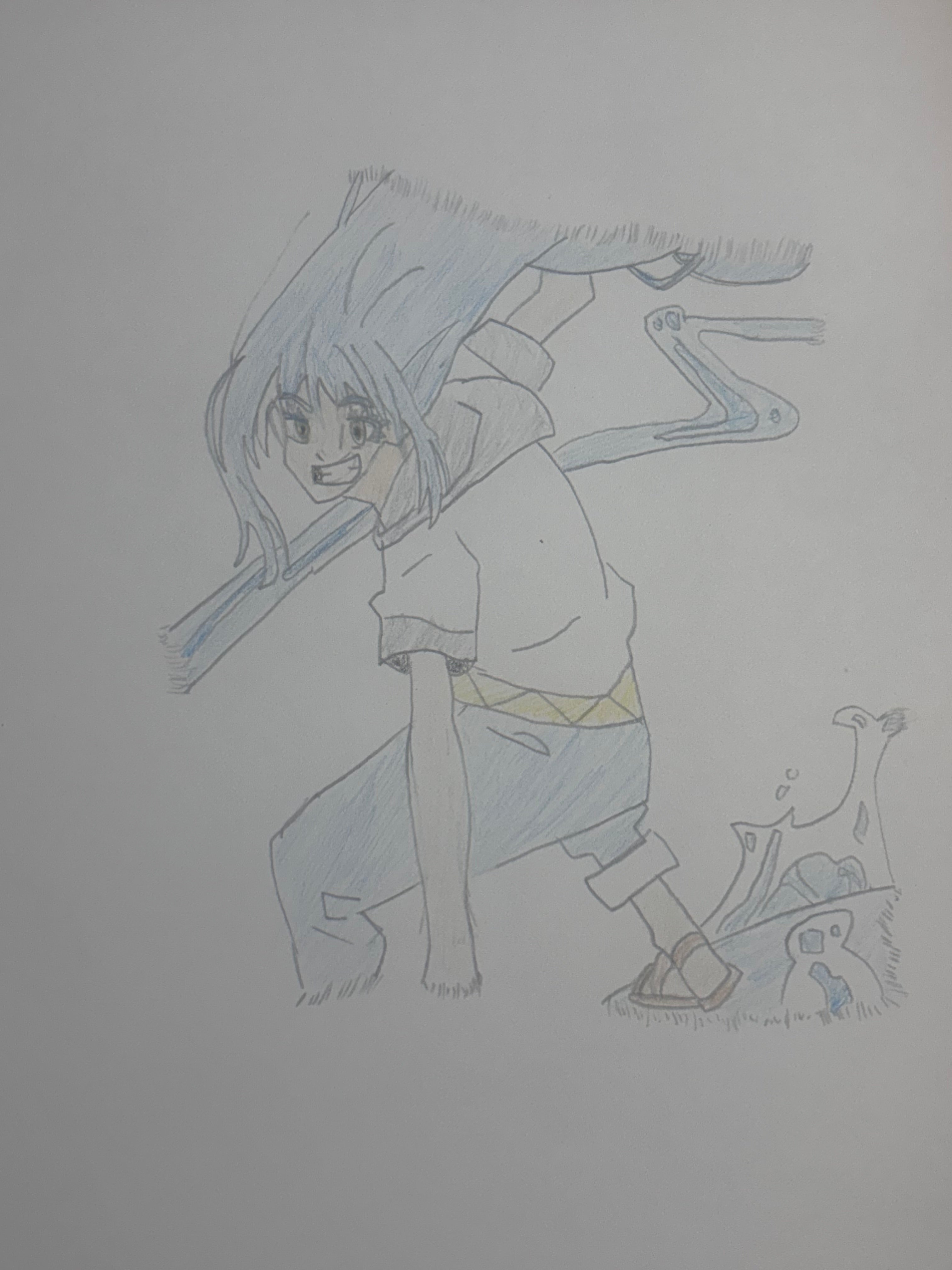 Anime-Inspired Art Print – Original Illustration, Wall Art
